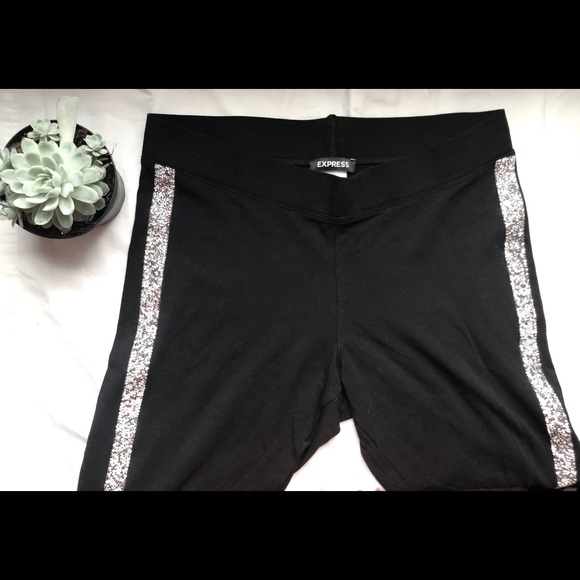 Express High Waist Legging Embellished Side Stripe - Picture 2 of 6